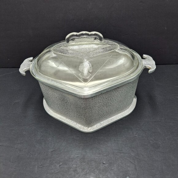 Guardian Service Aluminum Cookware Triangle Shape with Glass Lid Vtg Please Read - Picture 1 of 16